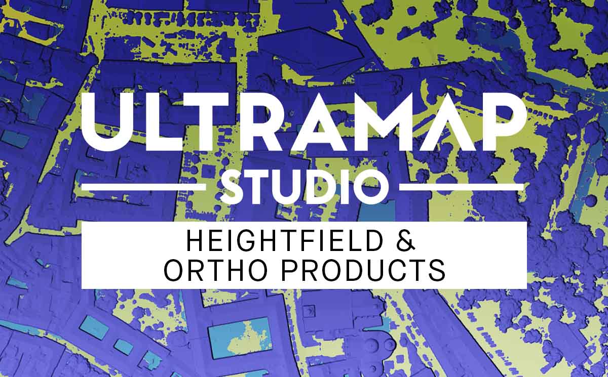 UltraMap heightfield and ortho products