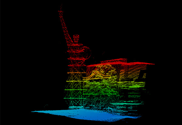 Detailed LiDAR point cloud from the UltraCam Dragon 4.1